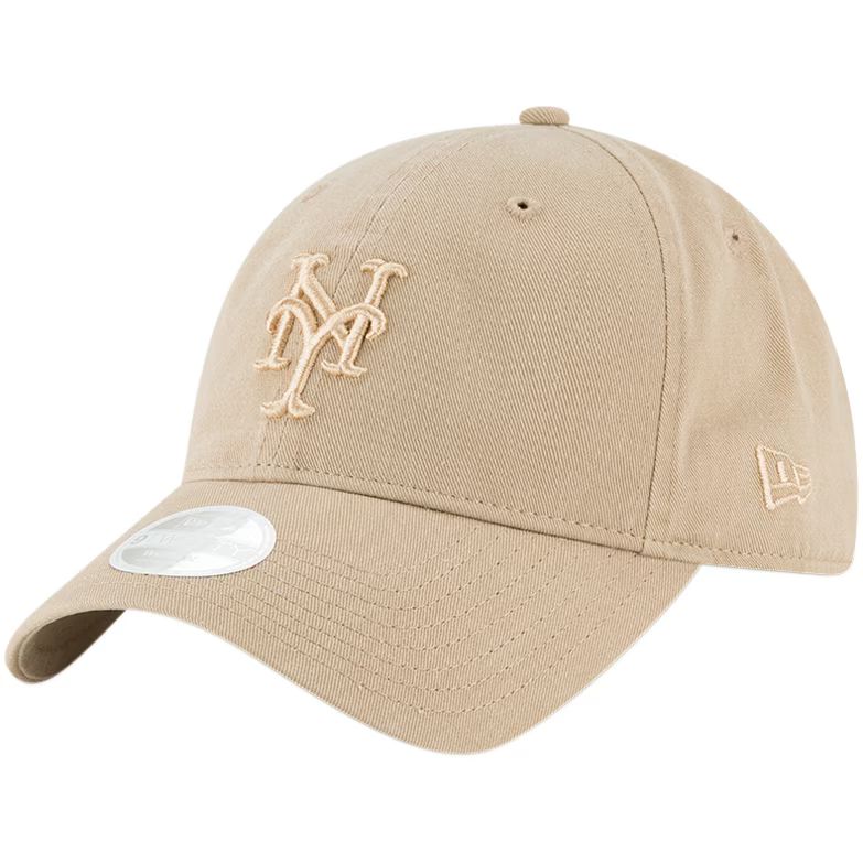 New York Mets New Era Women's Core Classic Twill 9TWENTY Camel Adjustable Hat - Brown | Fanatics.com