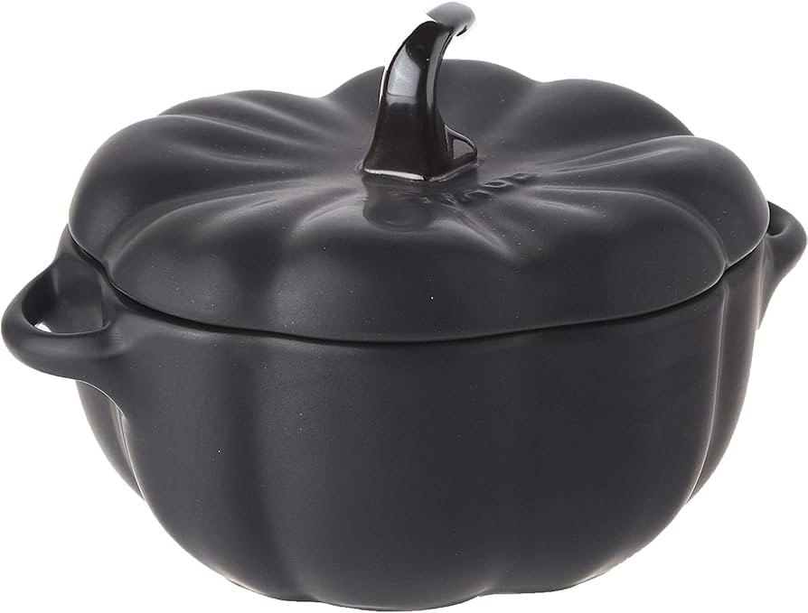 STAUB Ceramic 0.5-qt Petite Ceramic Pumpkin, Oven & Stove Safe up to 572°F, Pumpkin Dish, Cerami... | Amazon (US)