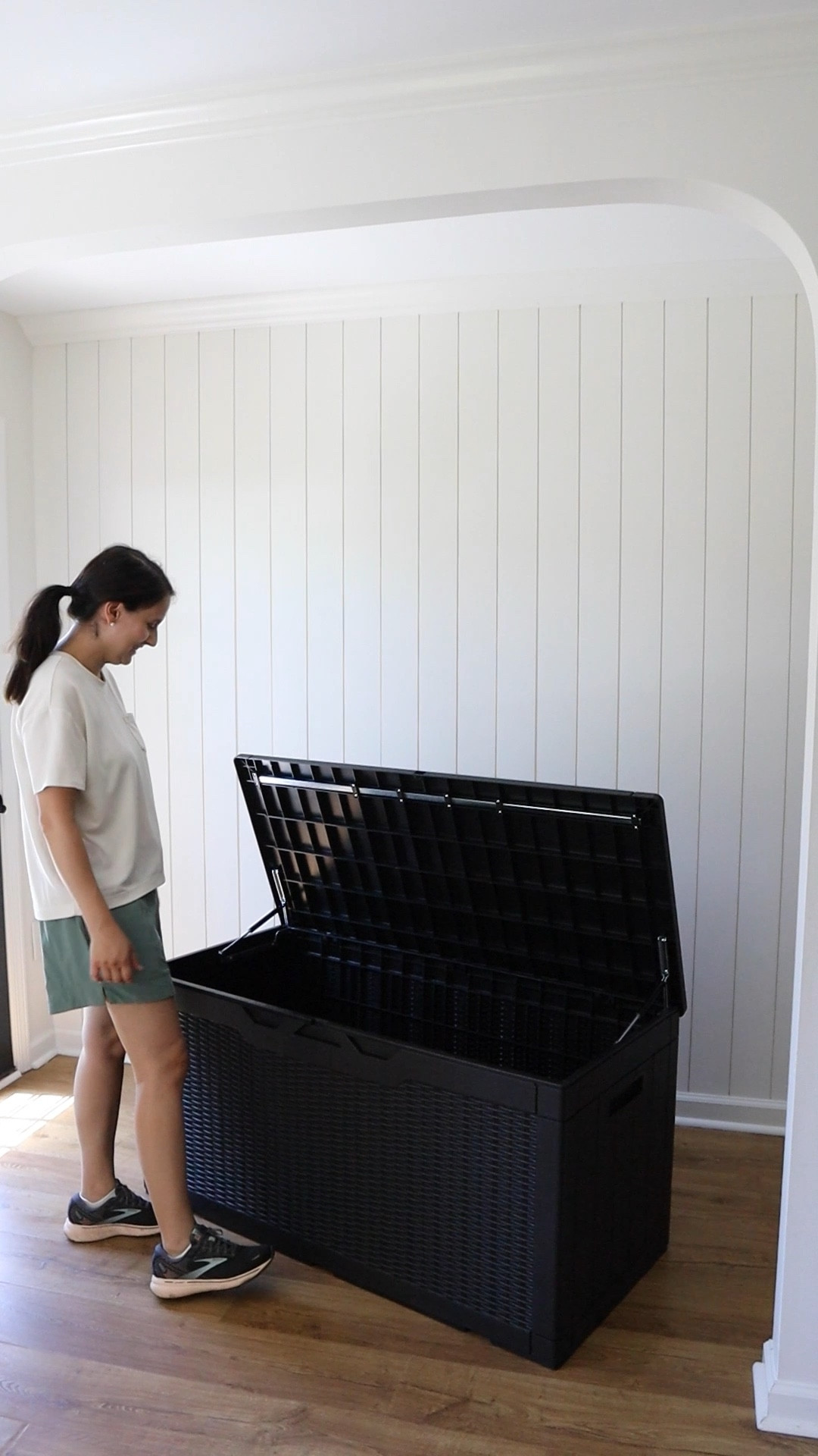 Outdoor storage box, waterproof deck box, patio storage solution, slow close outdoor storage box

#LTKVideo #LTKHome