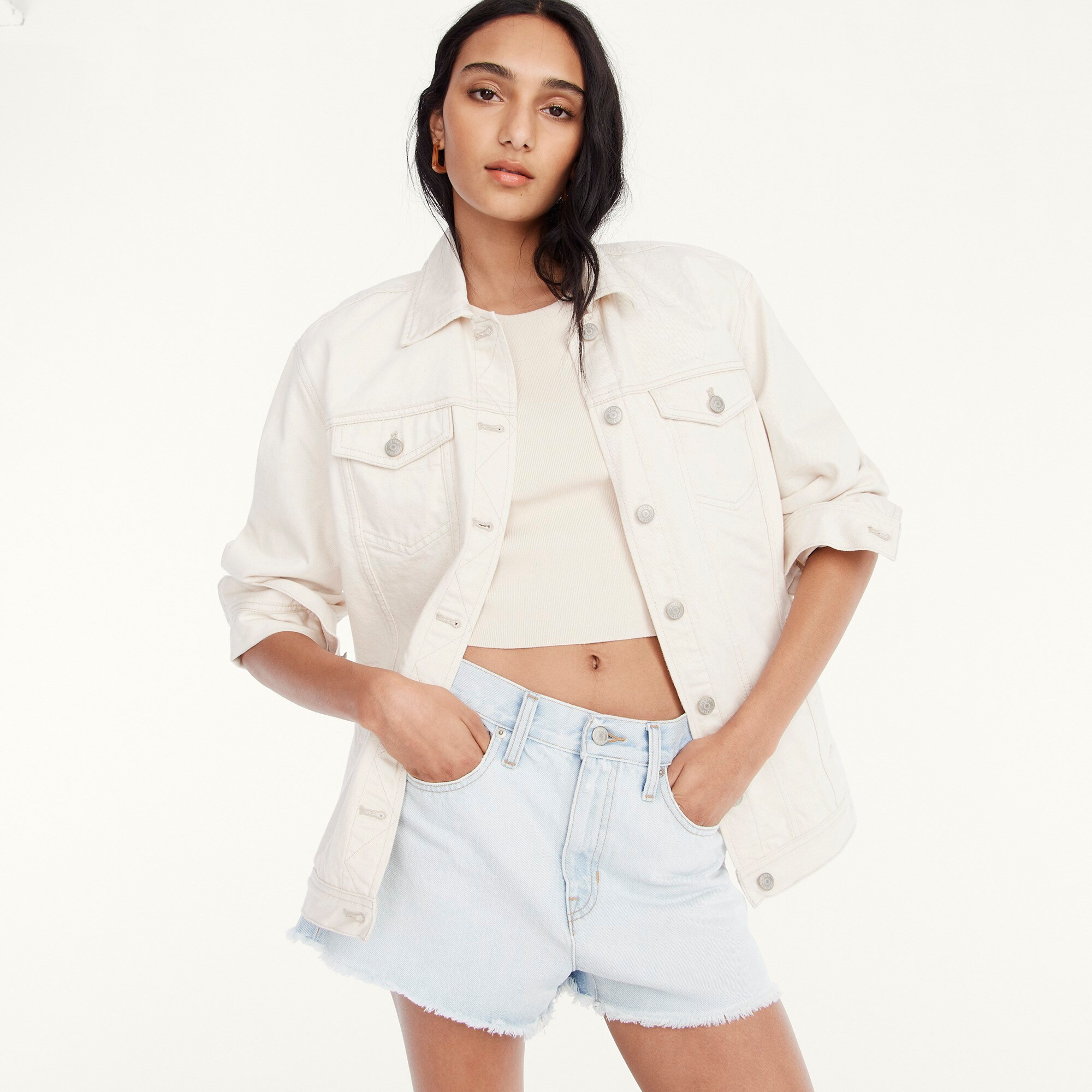 Relaxed denim short in Waterside wash | J. Crew US