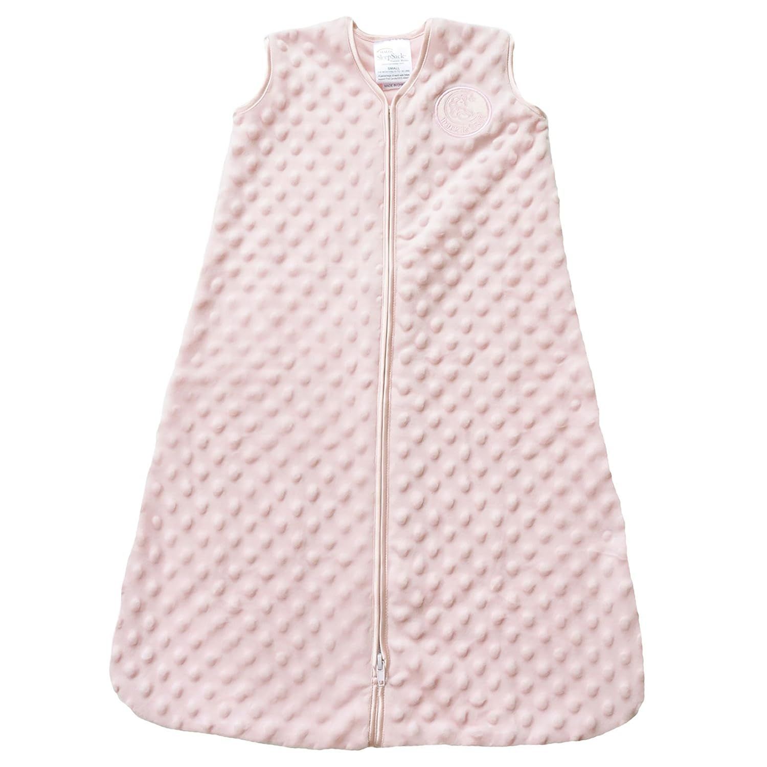 HALO Sleepsack Plush Dot Velboa Wearable Blanket, Pink, Medium | Amazon (US)