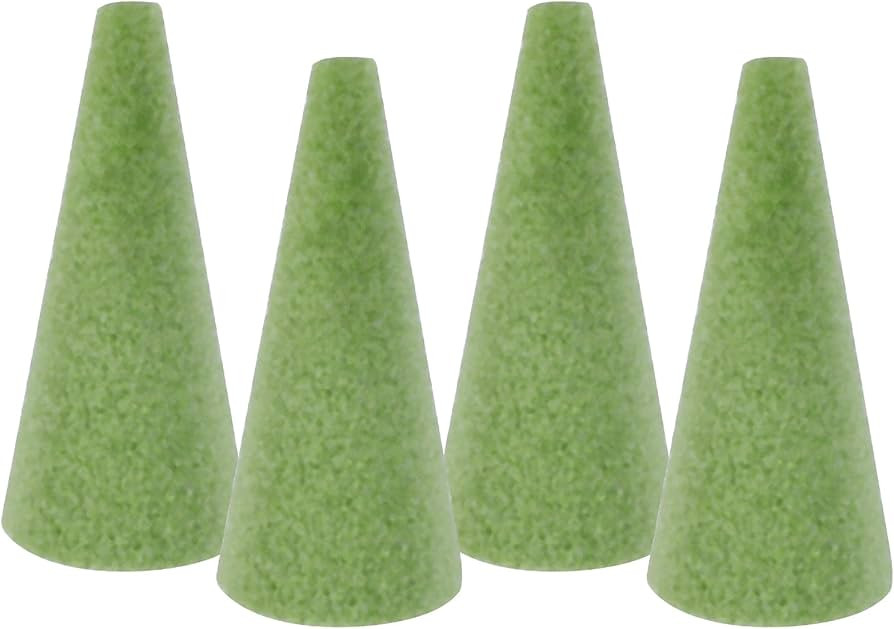 STEFORD 4Pcs Floral Foam Tree Cones, Foam Blocks Green Foam for Flower Arrangements Crafts Floris... | Amazon (US)