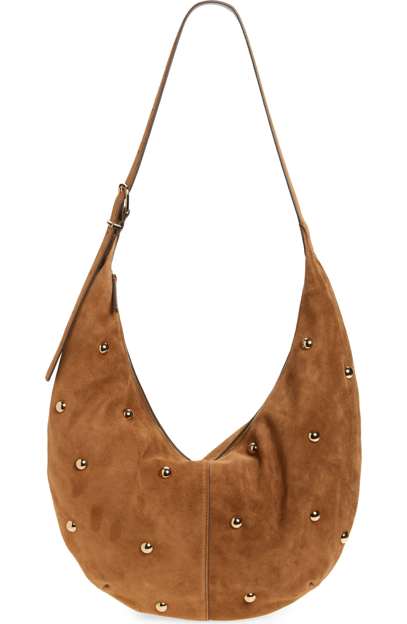 Madewell The Essential Curve Suede Shoulder Bag | Nordstrom | Nordstrom