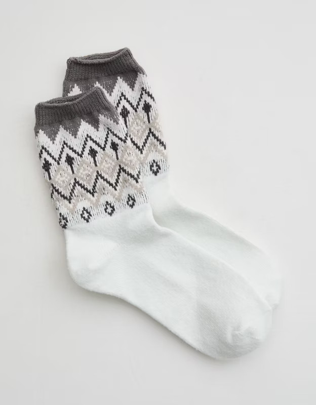Aerie Crew Fairisle Socks | Aerie