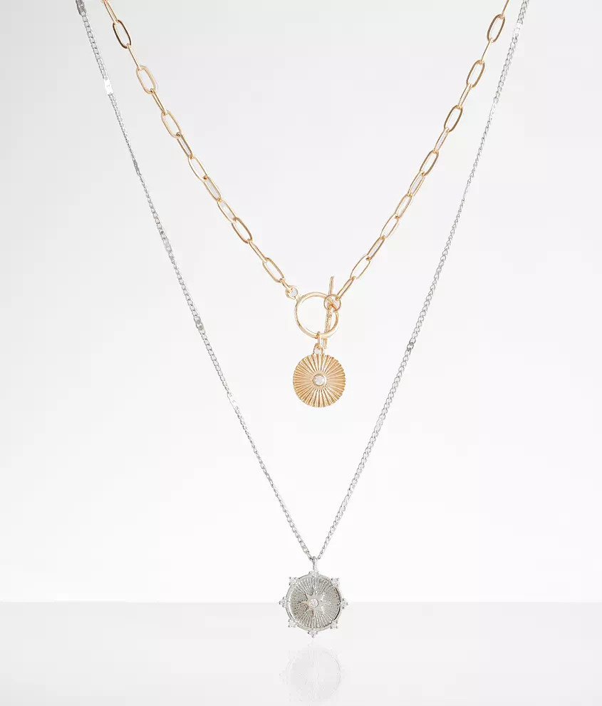 Double Pendant Tiered Necklace | Buckle
