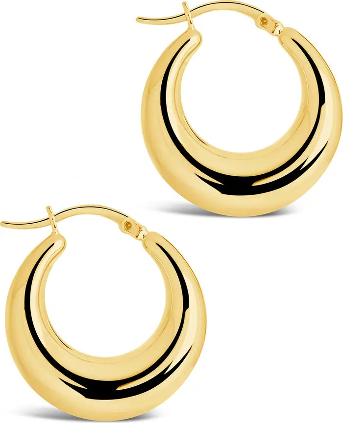14K Gold Vermeil Graduated Tube Hoop Earrings | Nordstrom Rack