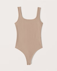 90s Seamless Ribbed Tank Bodysuit | Abercrombie & Fitch (US)