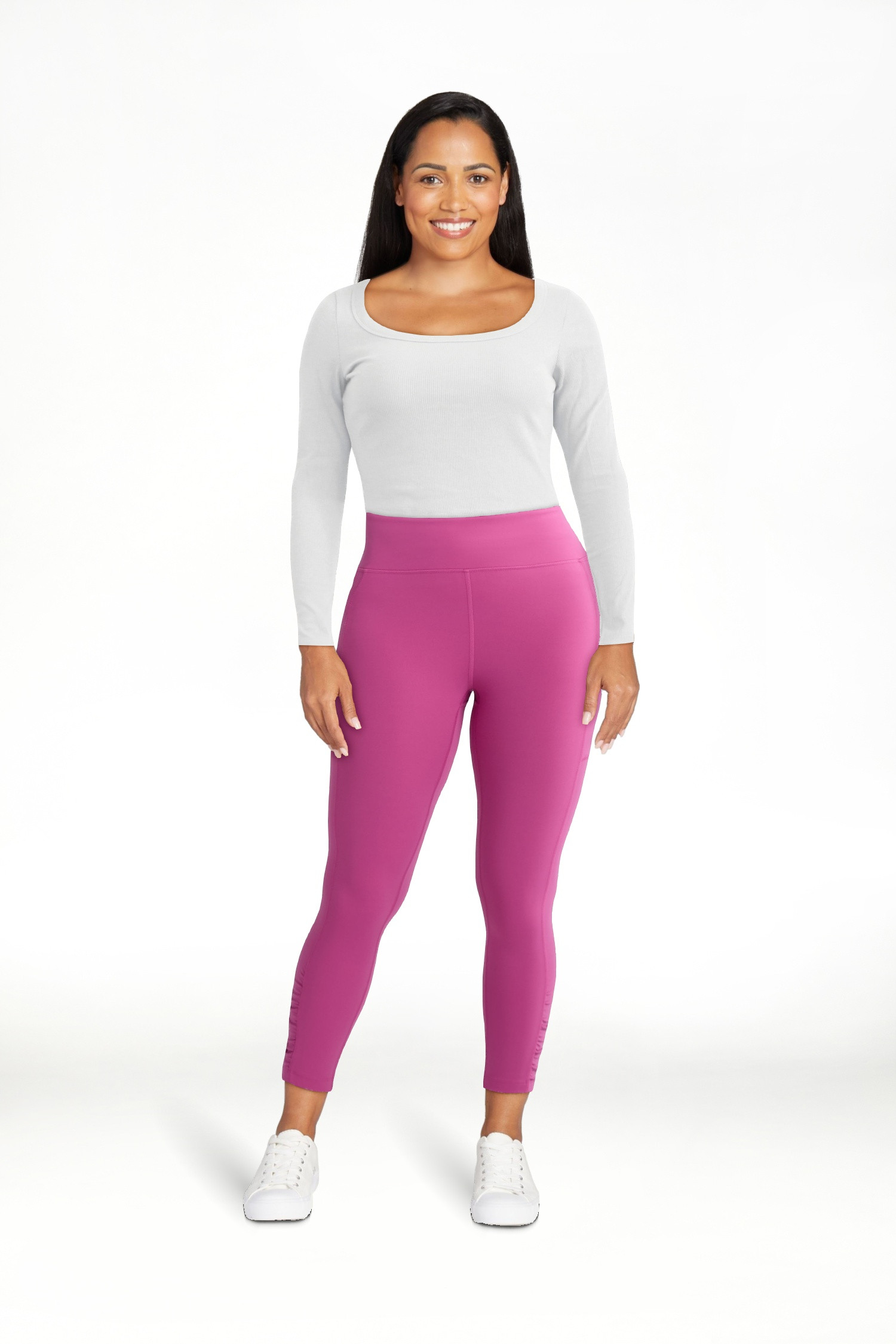 Avia Women's SoftSculpt Ruched High Rise Capri Leggings, Sizes XS-XXXL | Walmart (US)