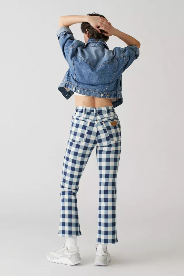 Wrangler Wrock Gingham Flare Pant | Urban Outfitters (US and RoW)