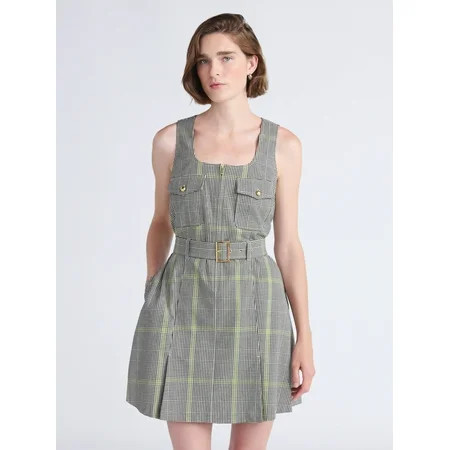 Free Assembly Women’s Belted Utility Mini Dress Sizes XS-XXL | Walmart (US)