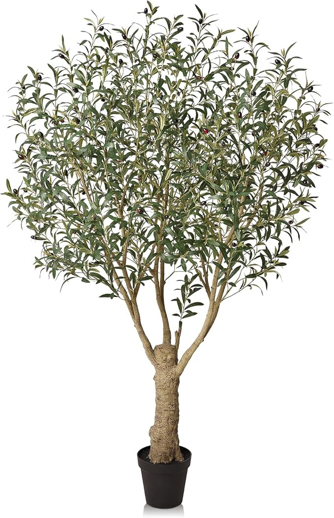 VeriNatural Olive Tree Artificial 7FT Tall - UV Resistant Faux Olive Trees with Strong Trunk for ... | Amazon (US)