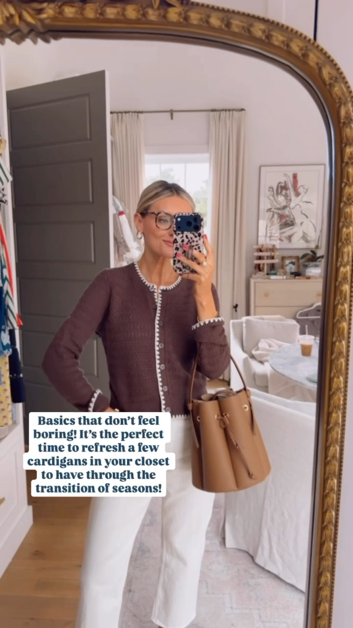Love this brown cardigan with the white trim styled with these cream jeans! An elevated look of closet staples! Wearing S/27!

Loverly Grey, Abercrombie, spring workwear, spring staples, cream jeans, brown cardigan 

#LTKSeasonal #LTKWorkwear