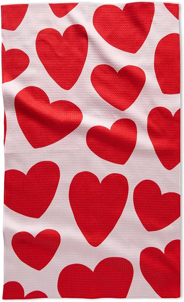 GEOMETRY Valentines Kitchen Towels - Quick Dry Microfiber Cloth Dish Towels for Kitchen Drying - ... | Amazon (US)