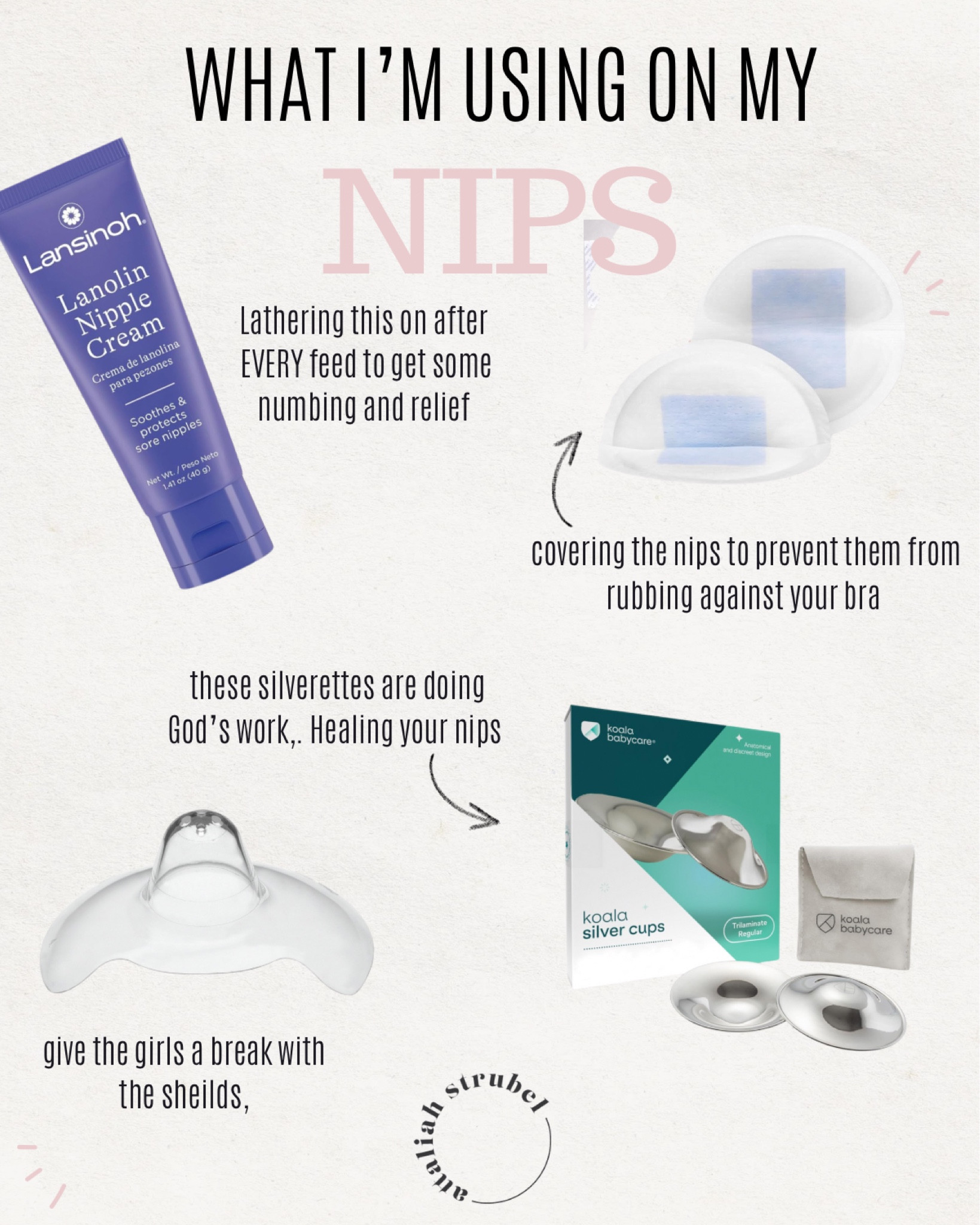 No one talks about nipple pain with breastfeeding. For some women it last days others weeks and I’ve had a couple do women say they have had pain when latching for a months. Check your latch to ensure that babies latching and then use all of these things to help during this time. 

#LTKBaby #LTKFindsUnder50