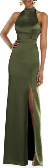 Open Back Charmeuse Gown | Nordstrom