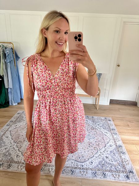This little floral dress is such a steal, coming in at under $20! It’s light weight and unlined! I’m wearing a med. Summer dress 

#LTKMidsize #LTKFindsUnder50 #LTKxWalmart