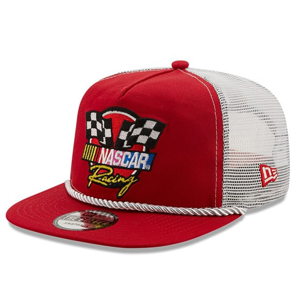 Men's New Era Red/White NASCAR Golfer Snapback Adjustable Hat - OSFA - Walmart.com | Walmart (US)