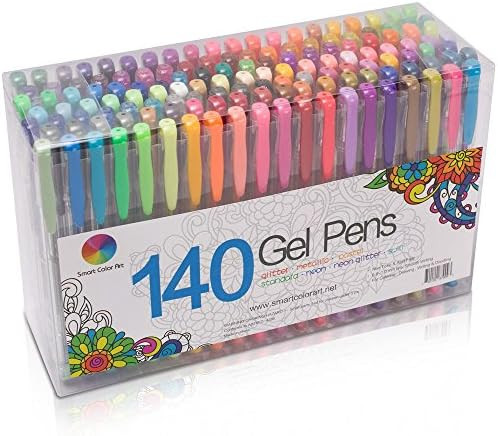 Amazon.com : Smart Color Art 140 Colors Gel Pens Set Gel Pen for Adult Coloring Books Drawing Pai... | Amazon (US)