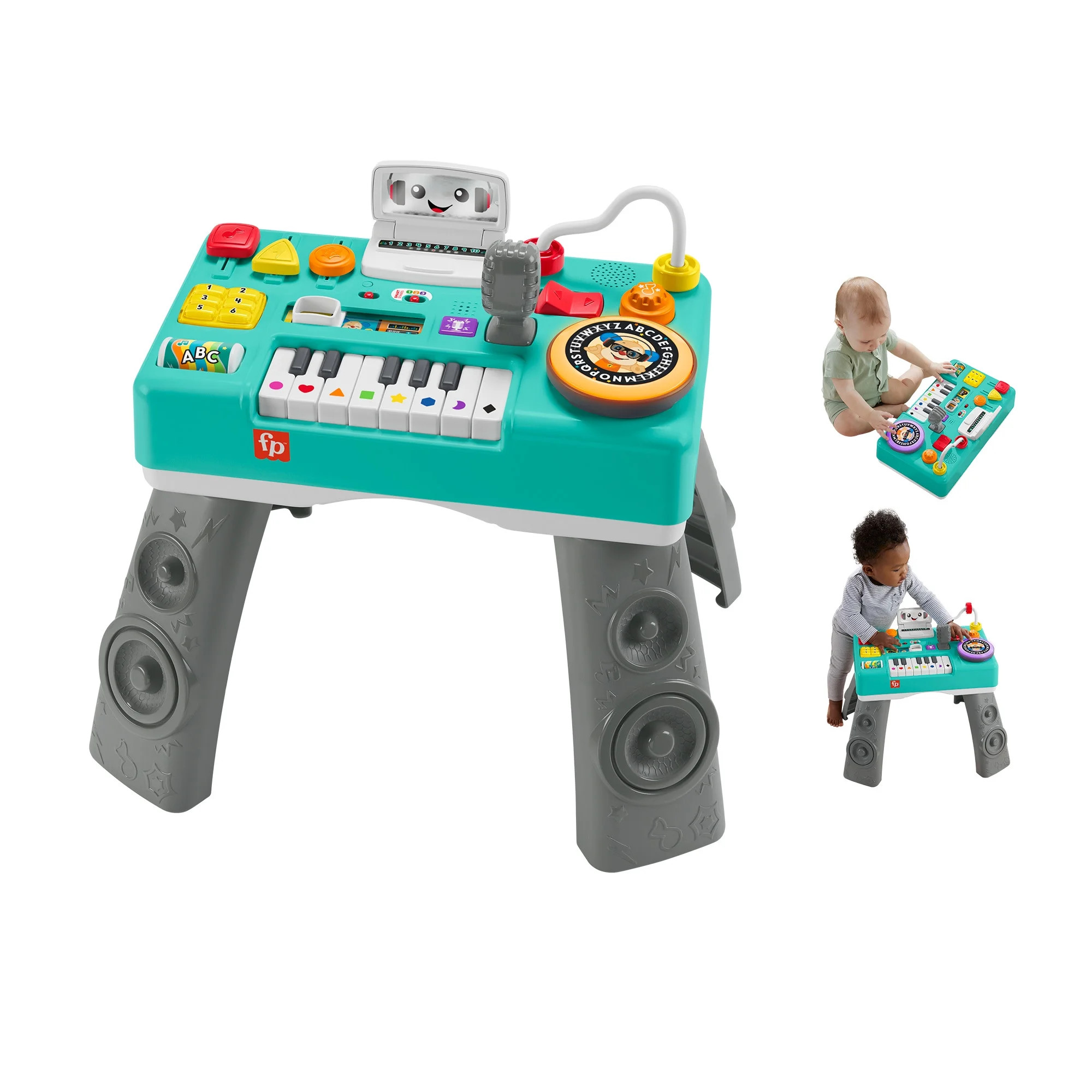 Fisher-Price Laugh & Learn Mix & Learn DJ Table, Musical Learning Toy for Baby & Toddler | Walmart (US)