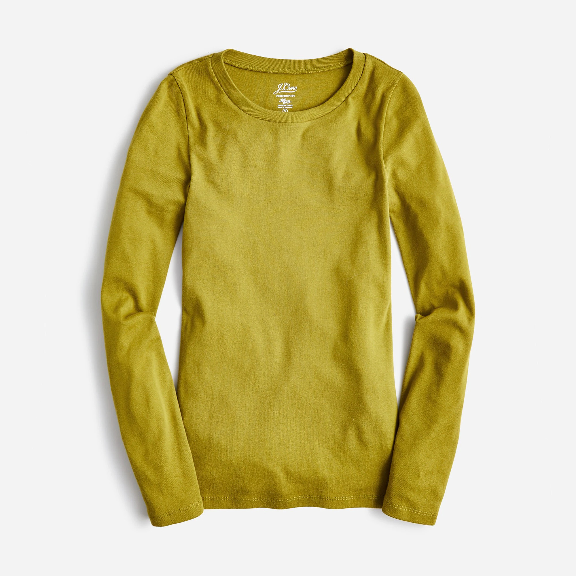 Perfect-fit long-sleeve crewneck T-shirt | J. Crew US