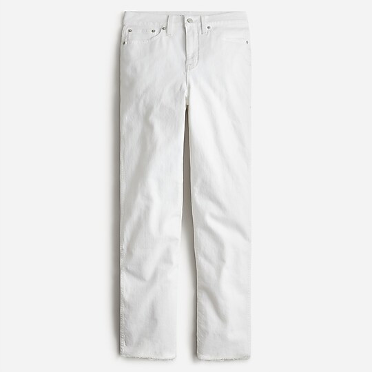 High-rise '90s classic straight jean in white | J. Crew US