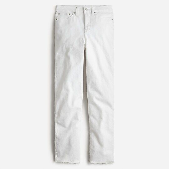 High-rise '90s classic straight jean in white | J.Crew US