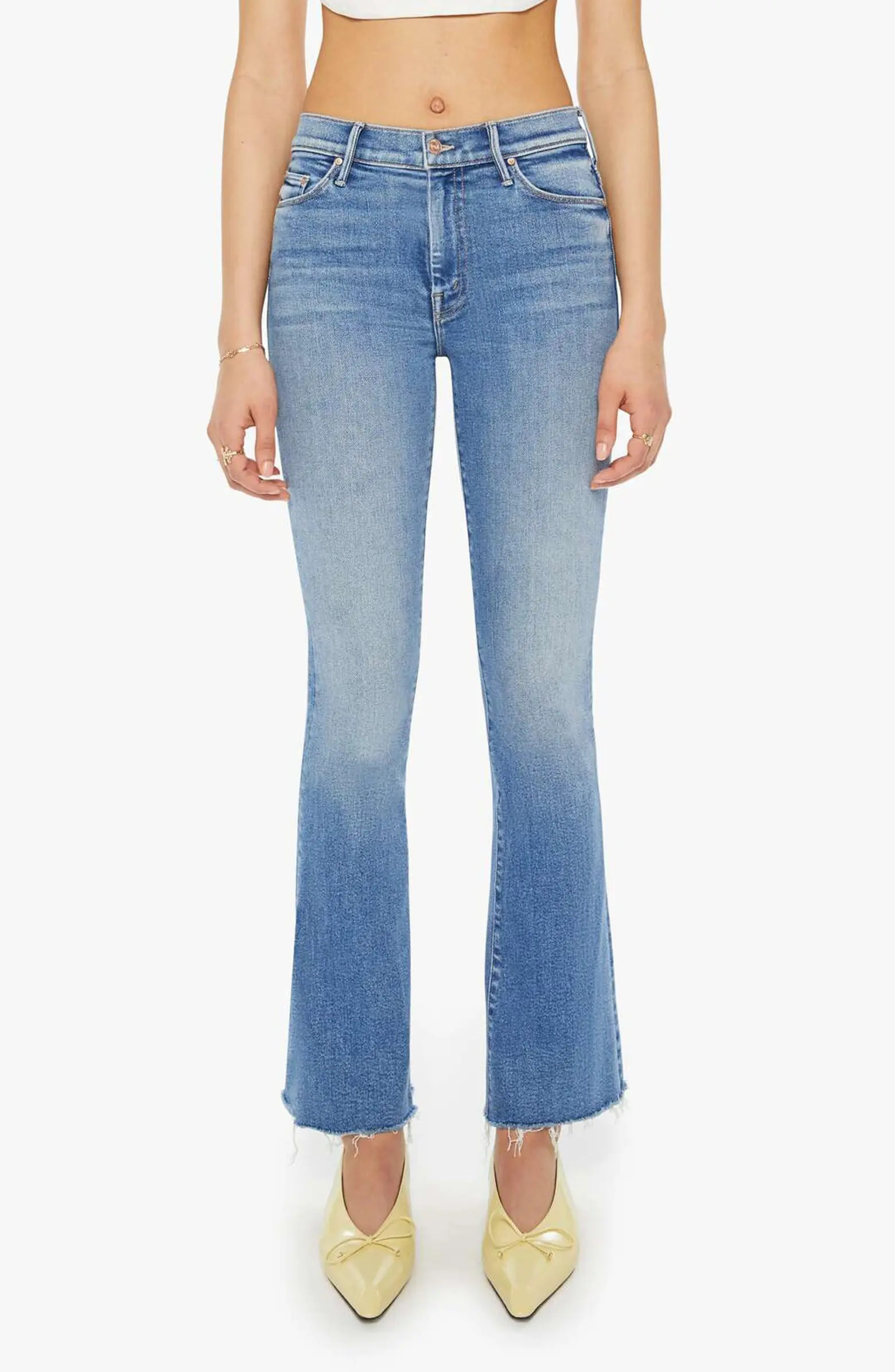 The Weekend Fray Hem Bootcut Jeans | Nordstrom