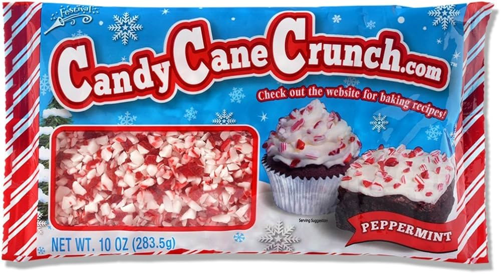 Festival Candy Cane Peppermint Crunch 10 Oz (Pack of 2) | Amazon (US)