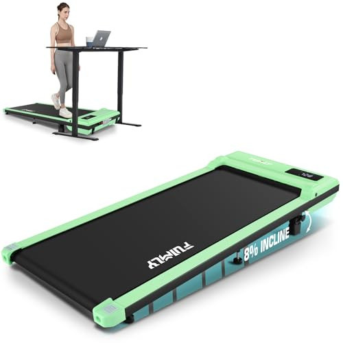 FUNMILY Walking Pad Treadmill with Incline, Under Desk Treadmill 300 lb Capacity, 2.5HP Portable Treadmills for Home Office, 3 in 1 Walking Jogging Running Machine with Shock Absorption, LED Display | Amazon (US)