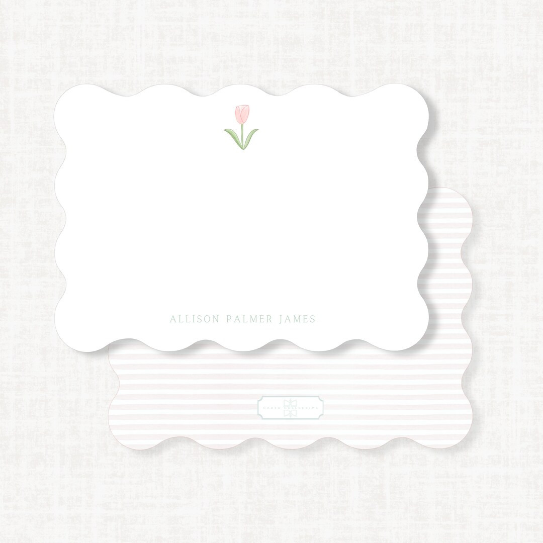 Custom Tulip Stationery, Personalized Notecards, Personalized Gifts, Mothers Day Gift - Etsy | Etsy (US)