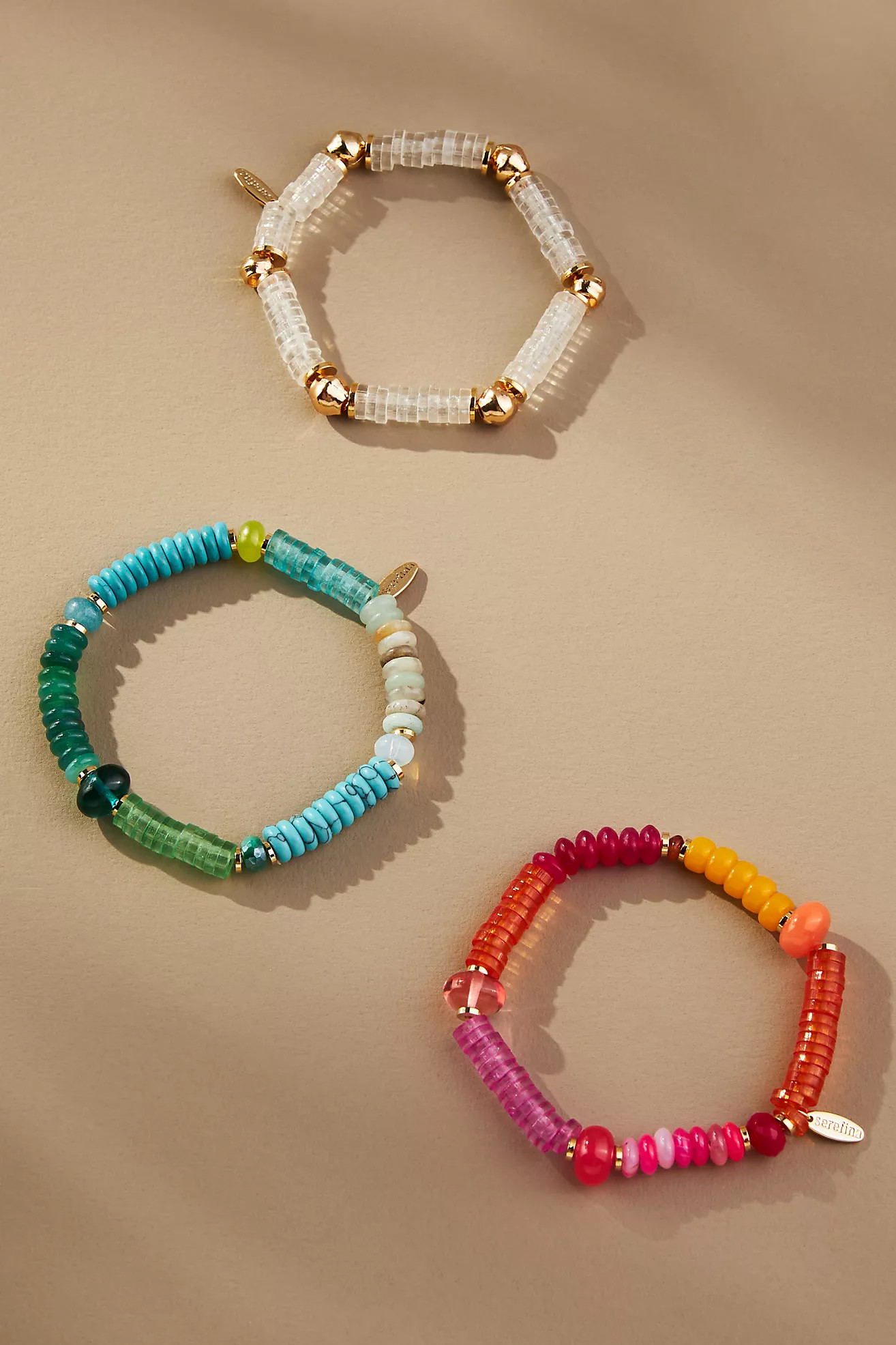 Mixed Bead Stretch Bracelet | Anthropologie (US)