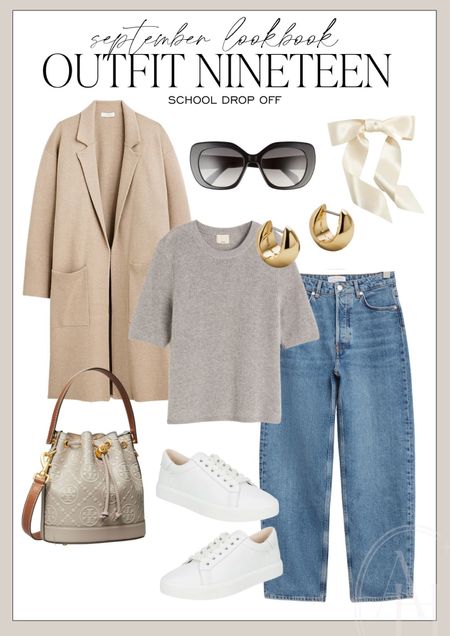 School drop off outfit idea. I love this Mango coatigan and white sneakers. 

#LTKstyletip #LTKworkwear #LTKSeasonal