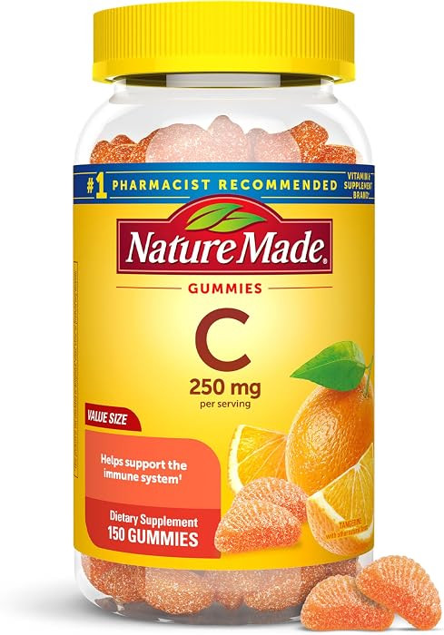 Nature Made Vitamin C Gummies 250mg per Serving for Daily Immune Support, Adult Vitamin C Immune ... | Amazon (US)