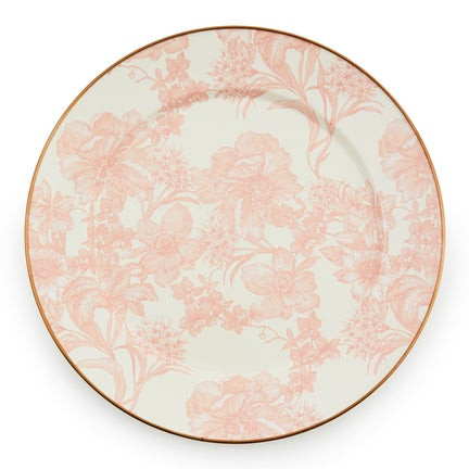 Rosy English Garden Enamel Serving Platter | MacKenzie-Childs