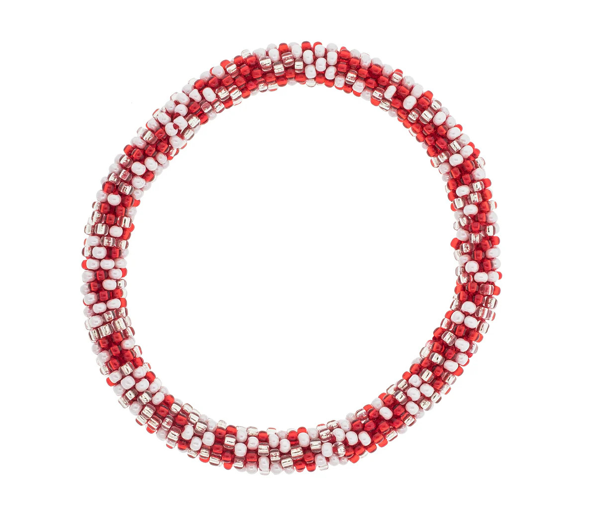 Game Day Roll-On® Bracelet  Red & White Speckled | Aid Through Trade
