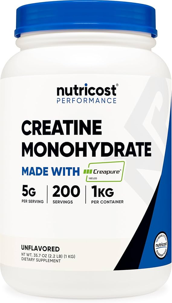 Nutricost Creapure® Creatine Monohydrate Powder 1KG | Amazon (US)