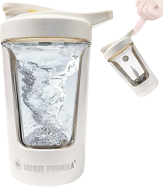 Electric Protein Shaker Bottle – 15oz USB Rechargeable Portable Mixer for Protein Shakes, Smoot... | Amazon (US)