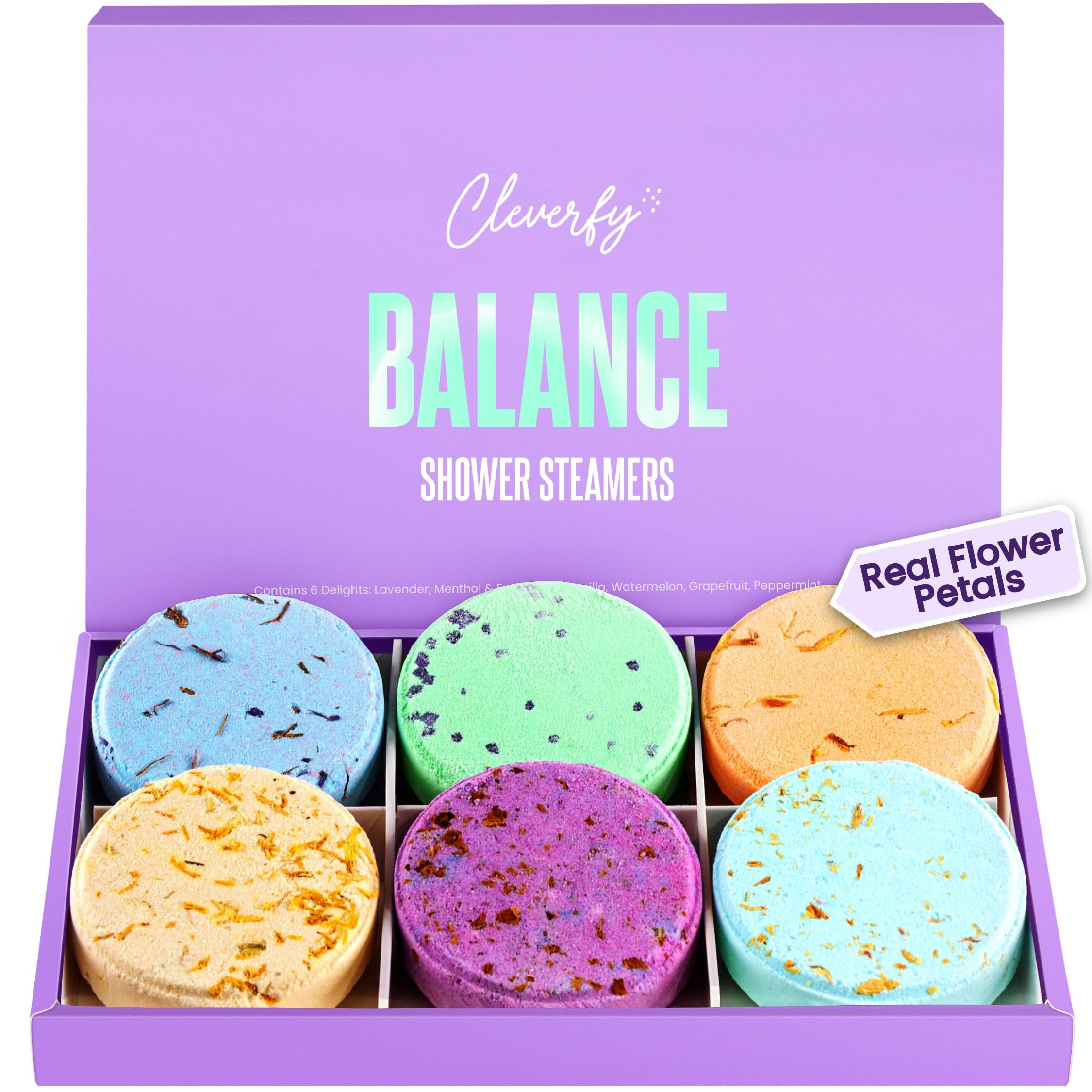 Cleverfy Shower Steamers Aromatherapy for Women and Men – Self-Care Shower Bombs for Stress Rel... | Amazon (US)