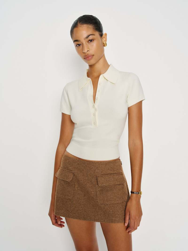 Calloway Low Rise Skort | Reformation (Global)