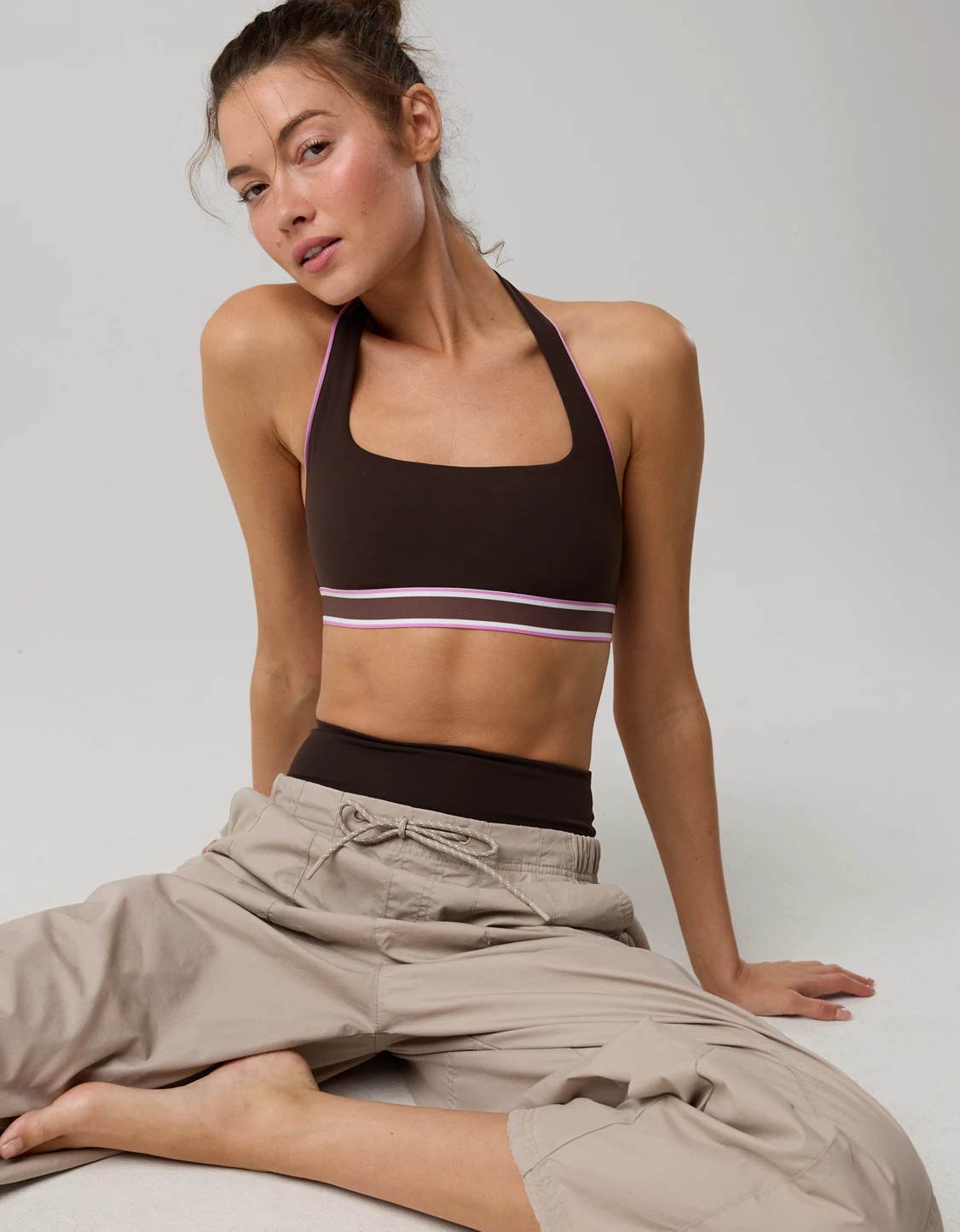 OFFLINE By Aerie Real Me Xtra Track Halter Sports Bra | Aerie