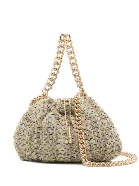 Mania tweed chain-strap bag | Farfetch (US)