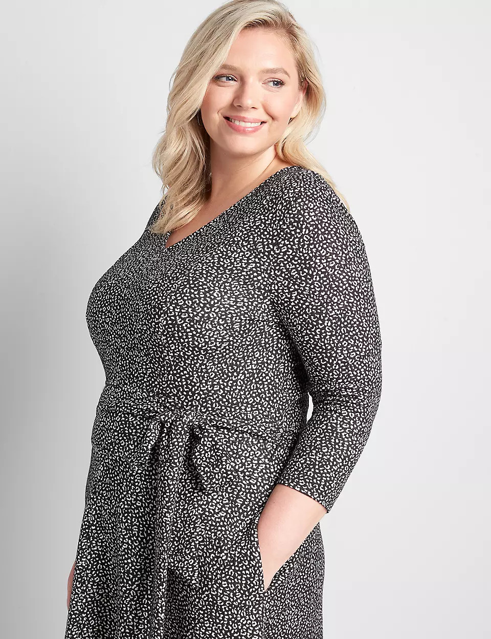 Knit Lena Dress - Animal Jacquard | Lane Bryant (US)