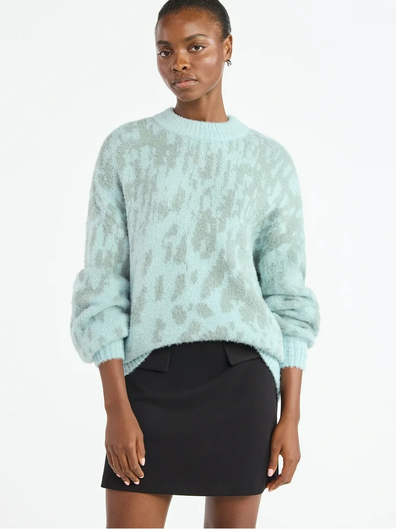 Scoop Women's Tunic Sweater with Long Sleeves, Midweight, Sizes XS-XXL | Walmart (US)