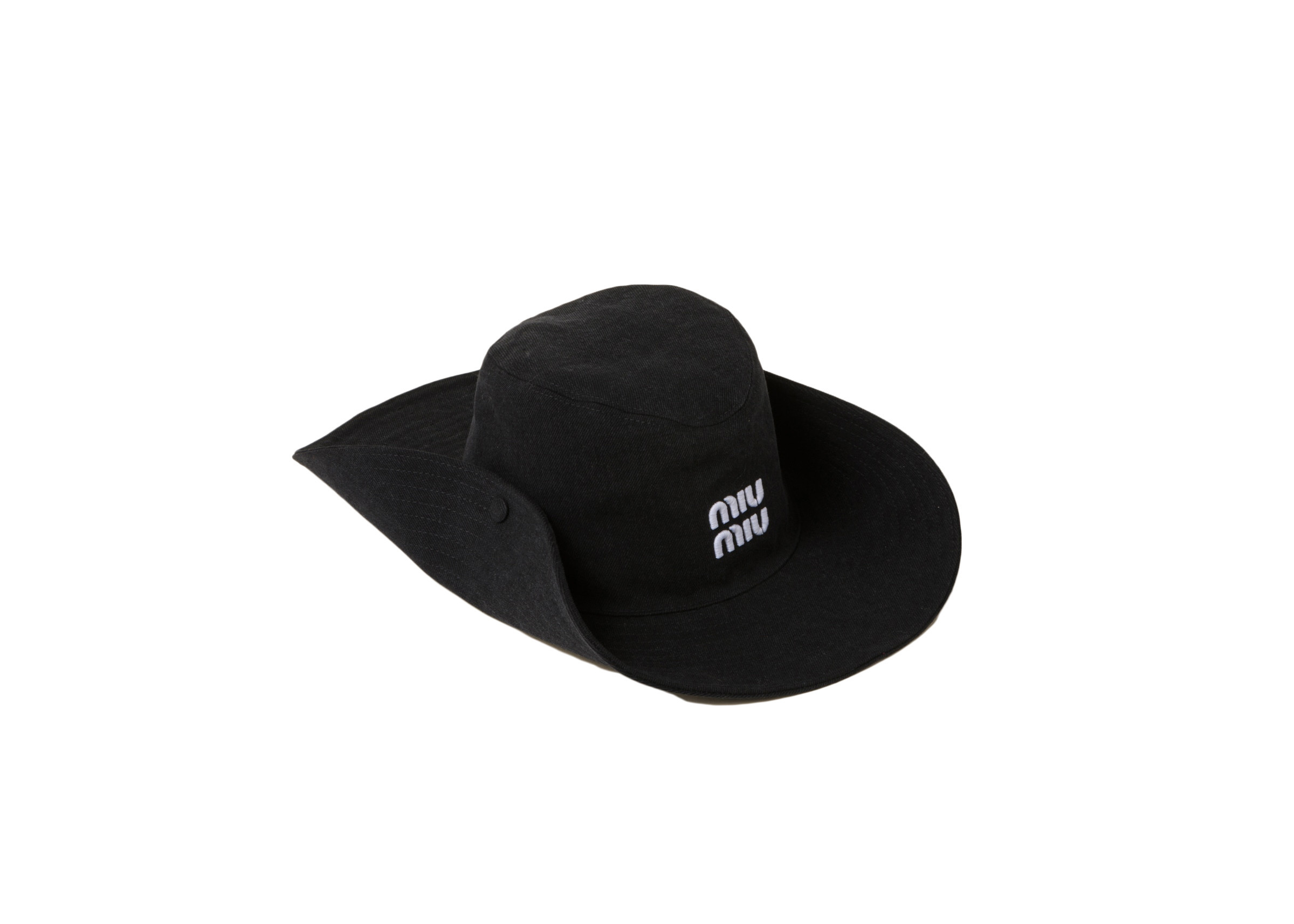 Miu Miu Denim Hat Black/White | StockX