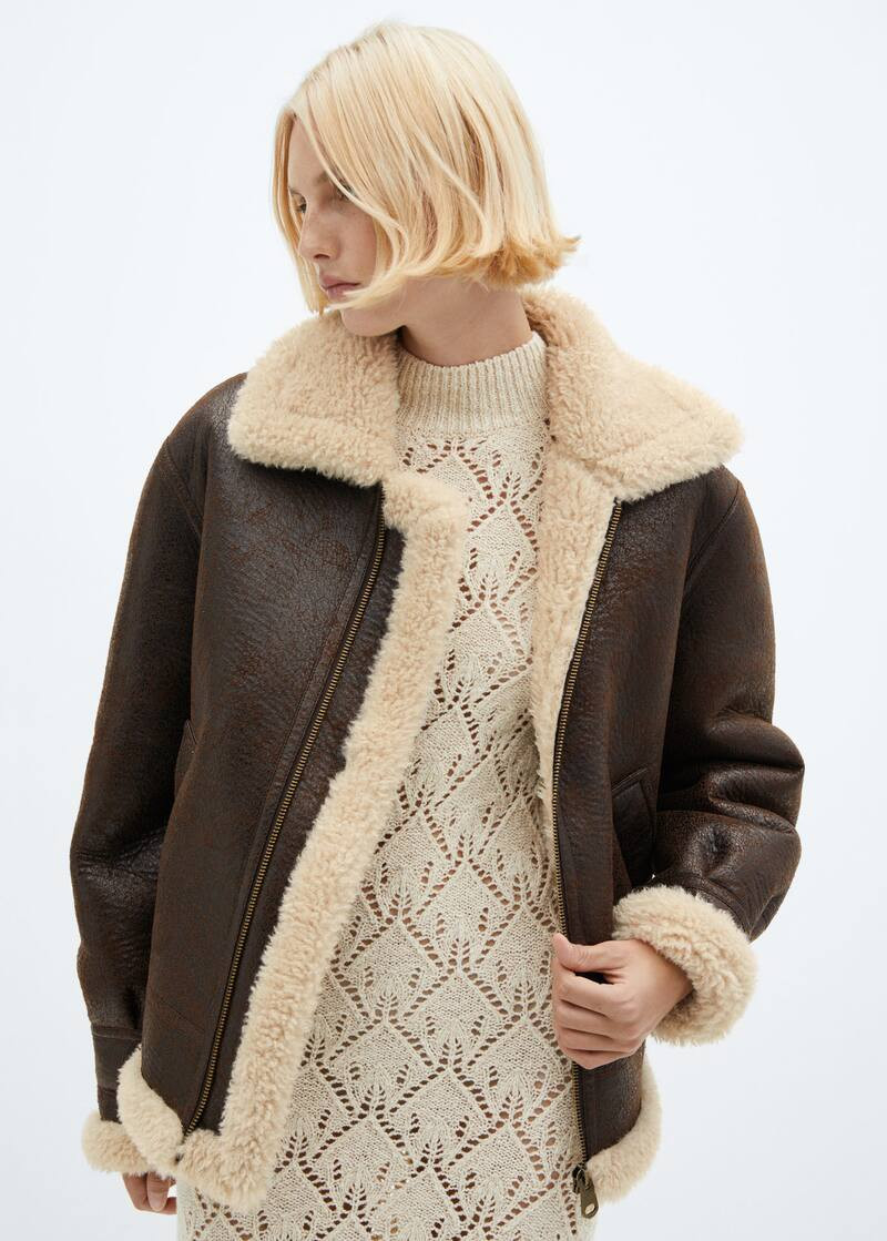 Search: shearling jacket (27) | Mango USA | MANGO (US)