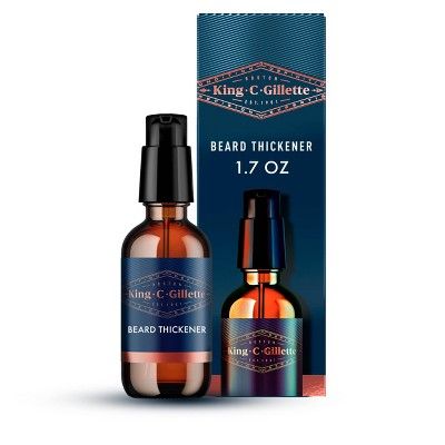 King C. Gillette Men's Beard Thickener with Vitamin B Complex and Caffeine -1.7 fl oz | Target