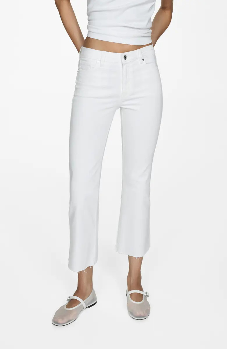 Sienna Raw Hem Crop Flare Jeans | Nordstrom