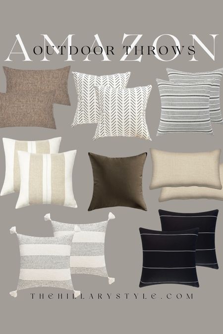 AMAZON Neutral Outdoor Throw Pillows

#LTKhome #LTKSeasonal #LTKstyletip