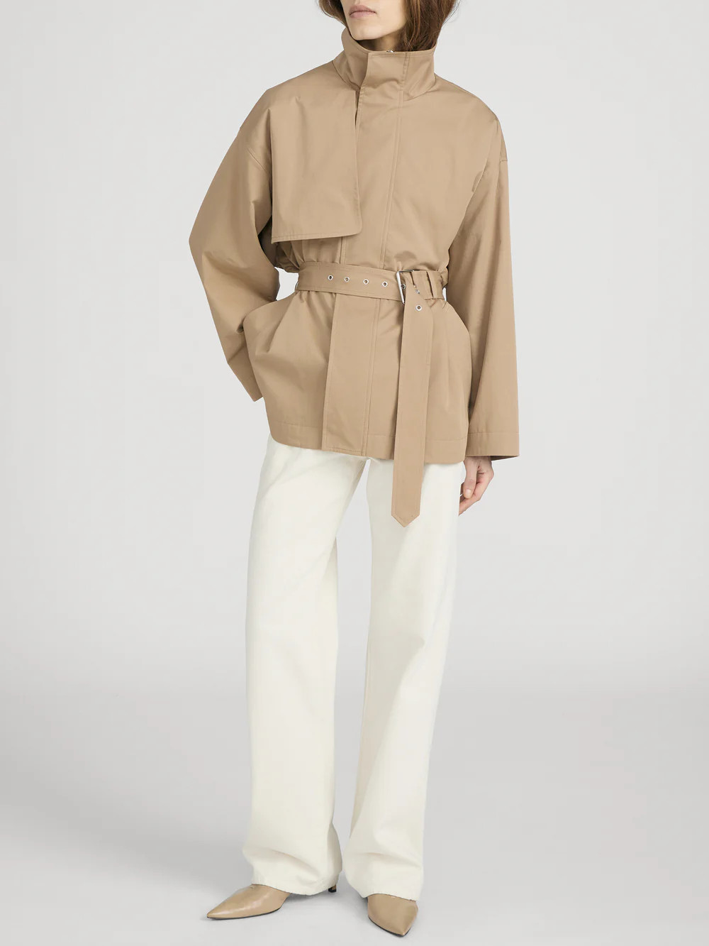 The Short Field Trench -- Khaki | Frame Denim