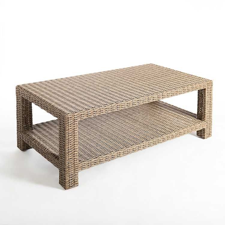 Woven Oasis Outdoor Coffee Table | Kirkland's Home